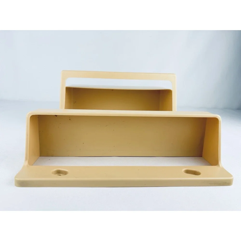 Vintage 1980s Rubbermaid Clean Up Caddy Tan Plastic Wall Mounts #2320